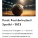 Dipartimento per lo Sport: contributo a fondo perduto in favore dei gestori di impianti sportivi